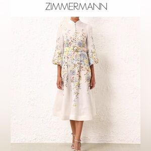 Zimmermann Matchmaker Midi Dress - NWT - AU2/US8